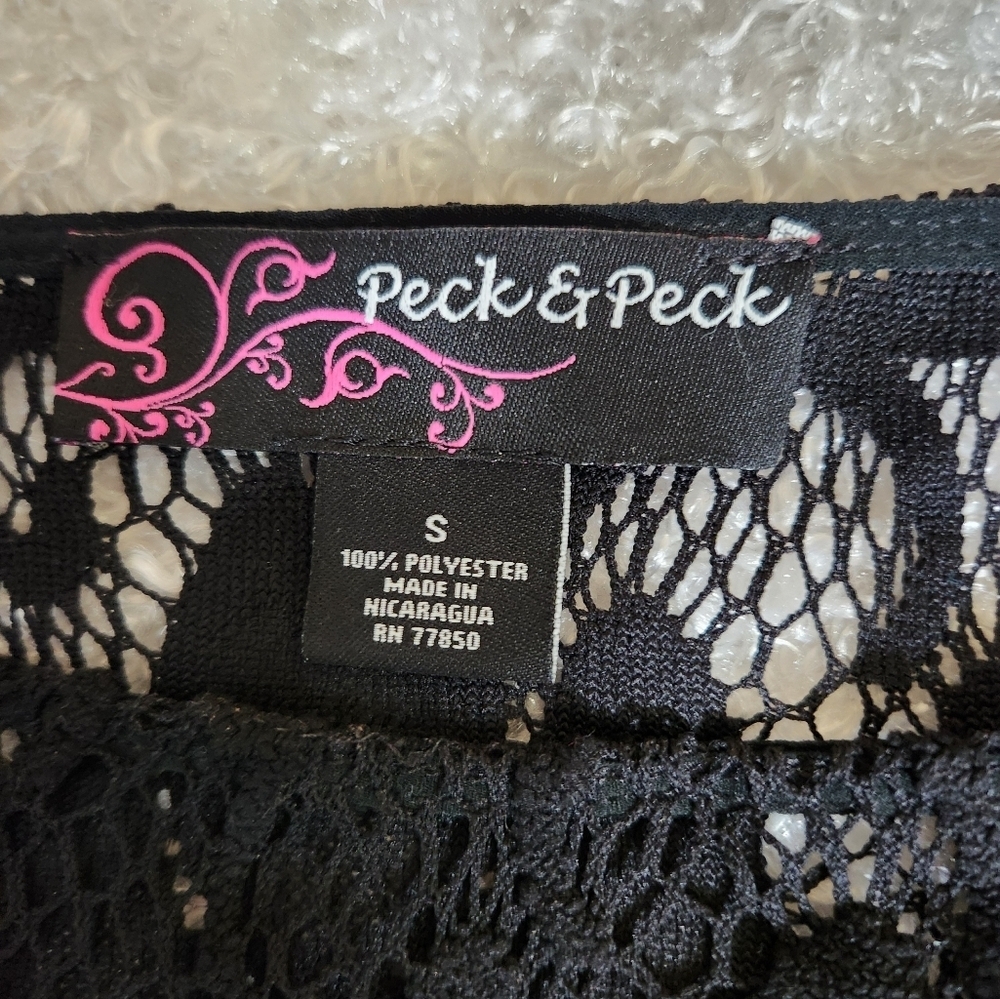 Peck & Peck Black Lace Tunic - Picture 6 of 6